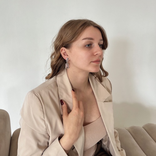 Серьги Possebon Q. Rose, A0418.7 S фото 2